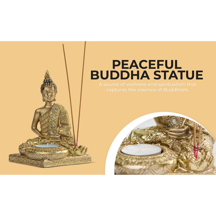Buddha Statue and Candle Holder, Spiritual Decor, Zen/Yoga Accessories,  Relaxing Gifts for Women Handmade workmanship Fast shipp - AliExpress