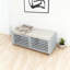 Banc à chaussures avec rangement et coussin, banc de rangement à volets vieillis avec charme rétro-1450569676