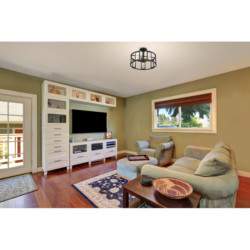 Alliona Glass Semi Flush Mount
