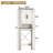 Over The Toilet Storage, Bathroom Storage Cabinet, Farmhouse Bathroom Cabinet With Barn Door And Roman Column Decor-1297865227