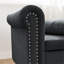 Chaise de chambre de luxe en velours noir avec rangement fonctionnel et coussin de salon élégant