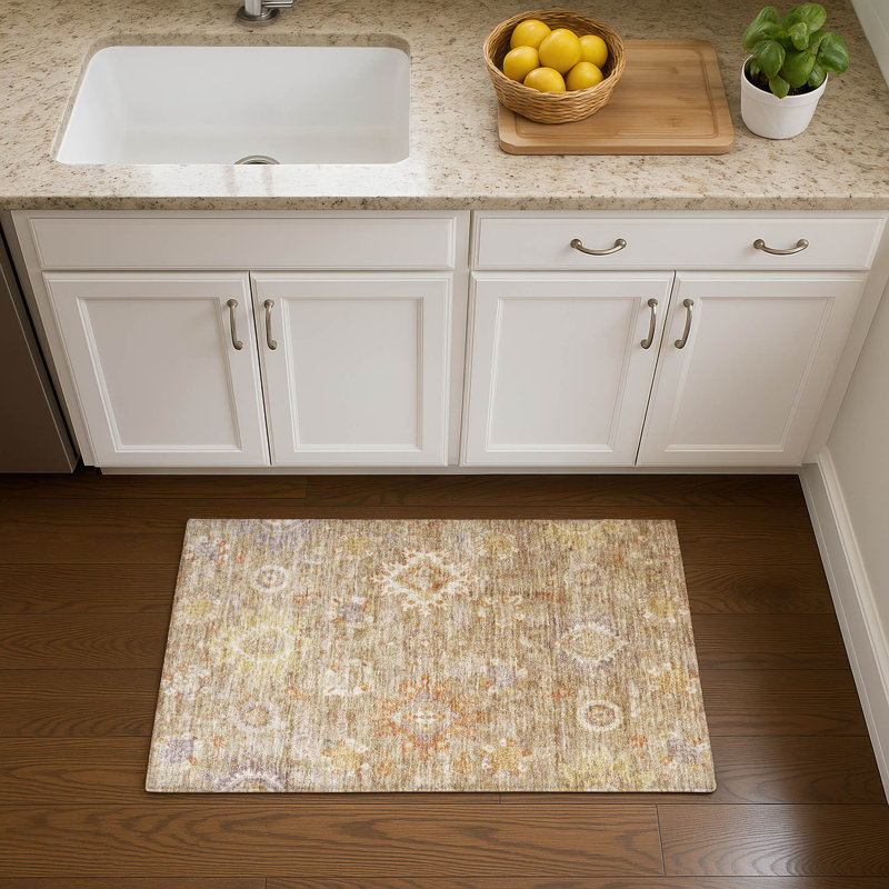 Premium Machine Washable Mayfield AMF1927 Global Rug, Rectangle 1'8" x 2'6"