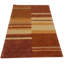 Tapis orange / brun fait à la main 3 pi x 5 pi Orlandrea