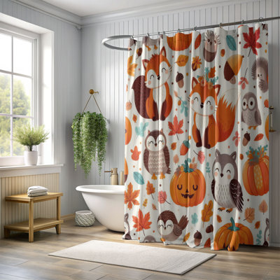 Kenah Harvest Vibes - 1 Piece Standard Shower Curtain