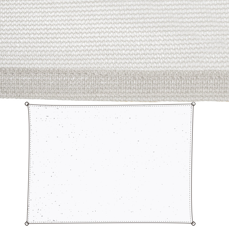 Odele Rectangle Shade Sail, White