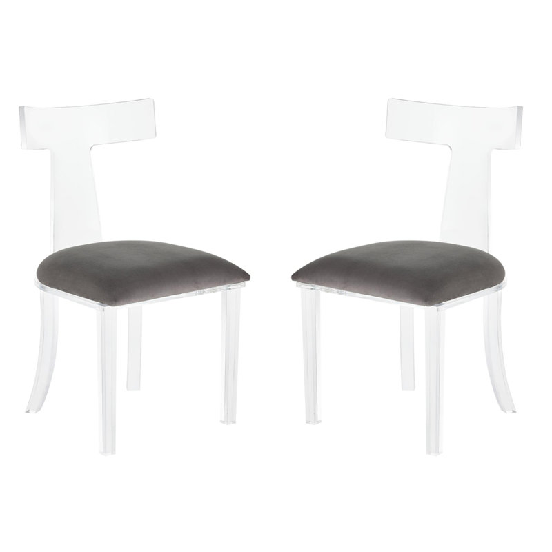 Chaise d'appoint en velours Cosmos