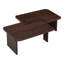 Ensemble de table basse moderne et minimaliste, table basse rectangulaire avec motif d'épissure, table de combinaison multifonctionnelle-130062221