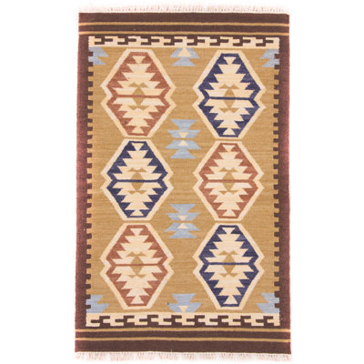 Geometric Hand Woven 90cm X 160cm Area Rug