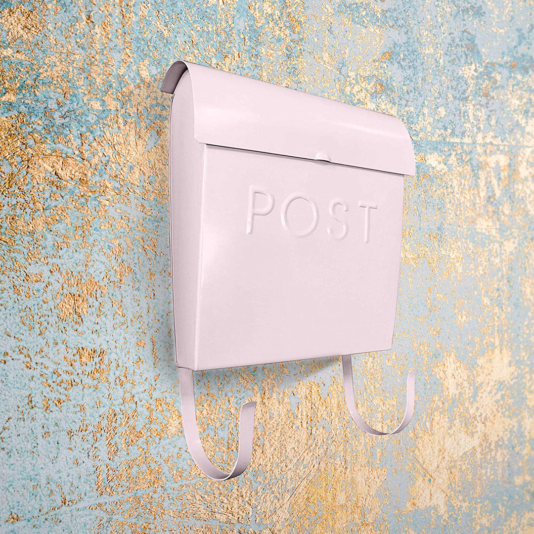 Euro 11 in x 12 in Aluminum Wall Mounted Mailbox NACH Mailbox 