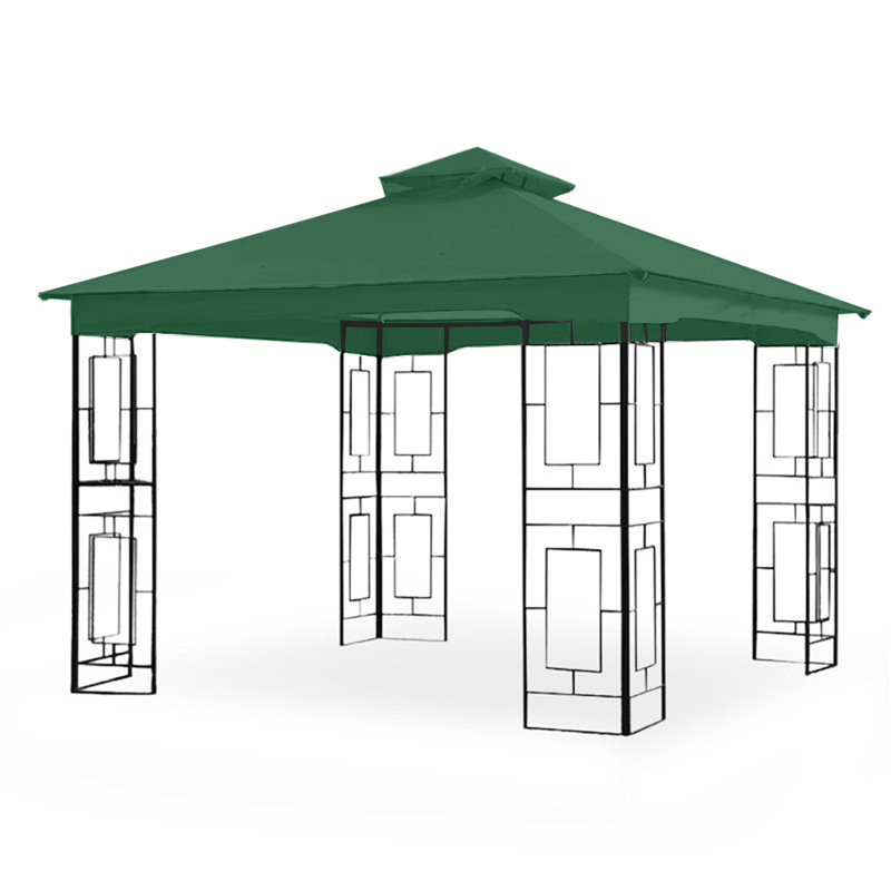 Toit de remplacement pour abri de jardin Garden Treasure Geo SEULEMENT, Vert, Tissu Riplock 350