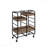 Black & Walnut Finish Serving Cart