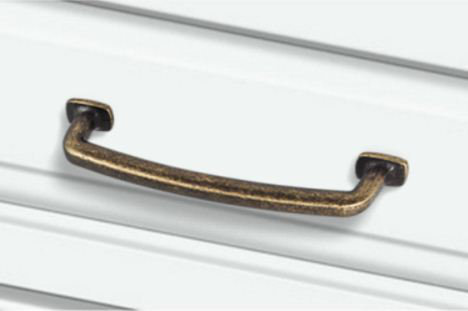 Belcastel I Bar Pull, Distressed Antique Brass, 6 5/16"