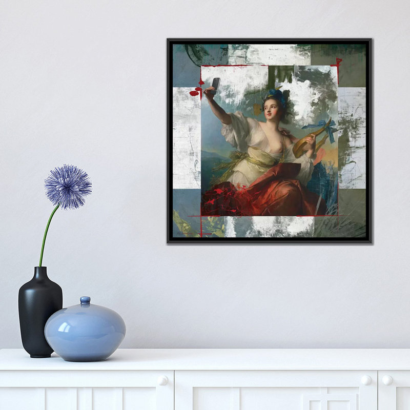 «Sexest Selfie», impression sur toile, H 37 po x l 37 po x P 1,5 po, Toile avec cadre noir