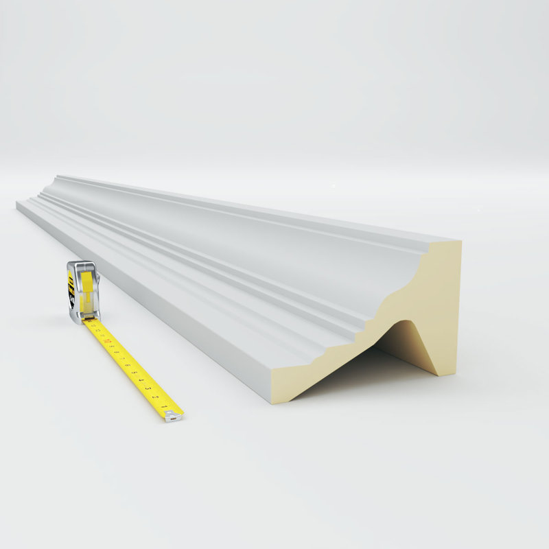 Primed White Polyurethane Crown Moulding for Ceilings
