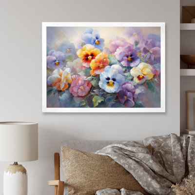 " Colorful Pansies Romantic Impression II "