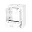 Meuble-lavabo de 61 cm avec lavabo en céramique, lignes élégantes, construction robuste, tiroir spacieux, style moderne, céramique, organisé
