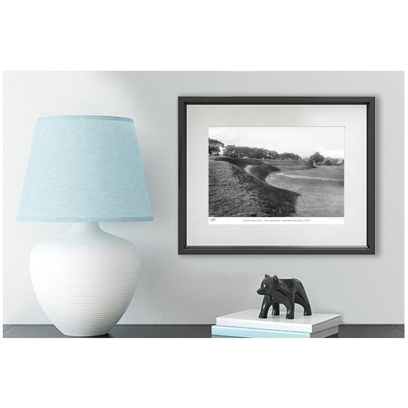 Dorchester, the Roman Amphitheatre 1922 1 Piece Single Picture Frame Wall Art, 60cm H x 80cm W x 2.3cm D