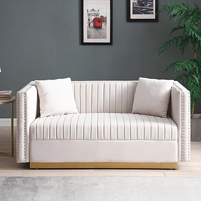 Causeuse moderne en tissu 2 places