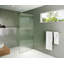 Aurora 36 in. x 78 in. Fully Frameless Fluted Radius Single Fixed Shower Panel-1590048590-1480847158