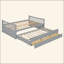 Lit de jour avec lit gigogne simple et tiroirs-1121209502