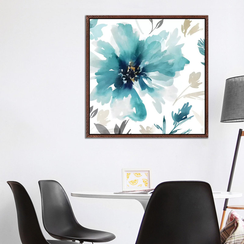 Finesse I by Isabelle Z - Painting on Canvas, Classic Brown Wood Framed, 93.98 cm H x 93.98 cm W