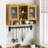Retro 2 Door Sliding Cabinet with Three Layers of Storage, Perfect for Organized and Stylish Home Spaces-1154045262