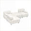 Canapés-lits canapés pliables 90,6 po Résistant aux égratignures, idéal pour les appartements | Mélange de polyester | Blanc
