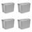 Sterilite 32 Gal Latch Tote, Stack Storage Bin, Latching Lid, Container Organizes Basement, Garage