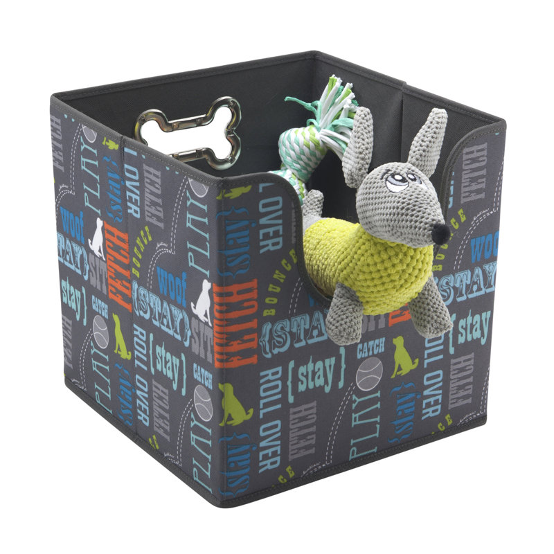 Panier à motif pliable pour jouets wordplay
