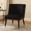 Azarion Velvet Chair With Black Legs-93609986