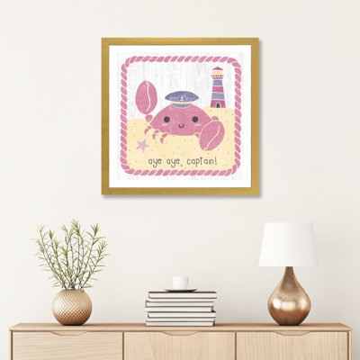 «Nautical Friends II Girly» par Moira Hershey, reproduction d'art sur toile