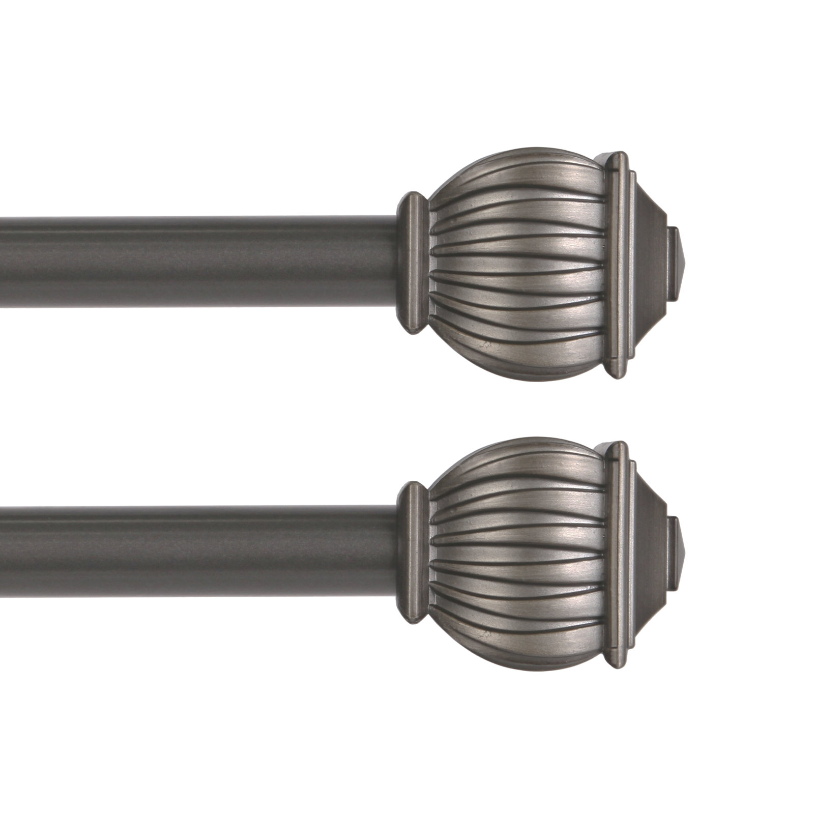 Lowri Beckett Window Curtain Rod, 48" - 86", Black