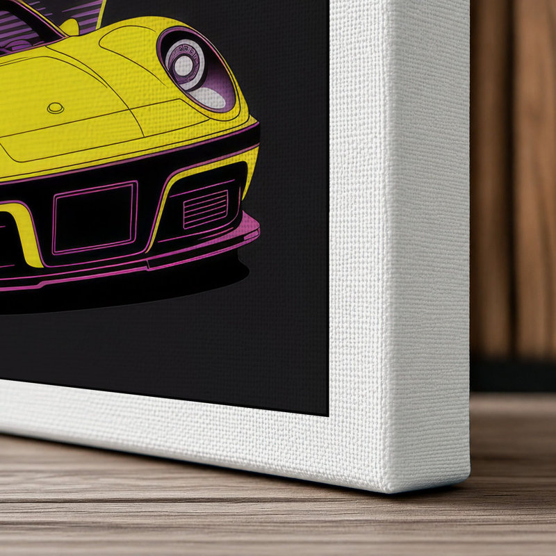 Neon Dreams Modern - Wrapped Canvas, 30x20 - 76.2 x 50.8 cm, White Border
