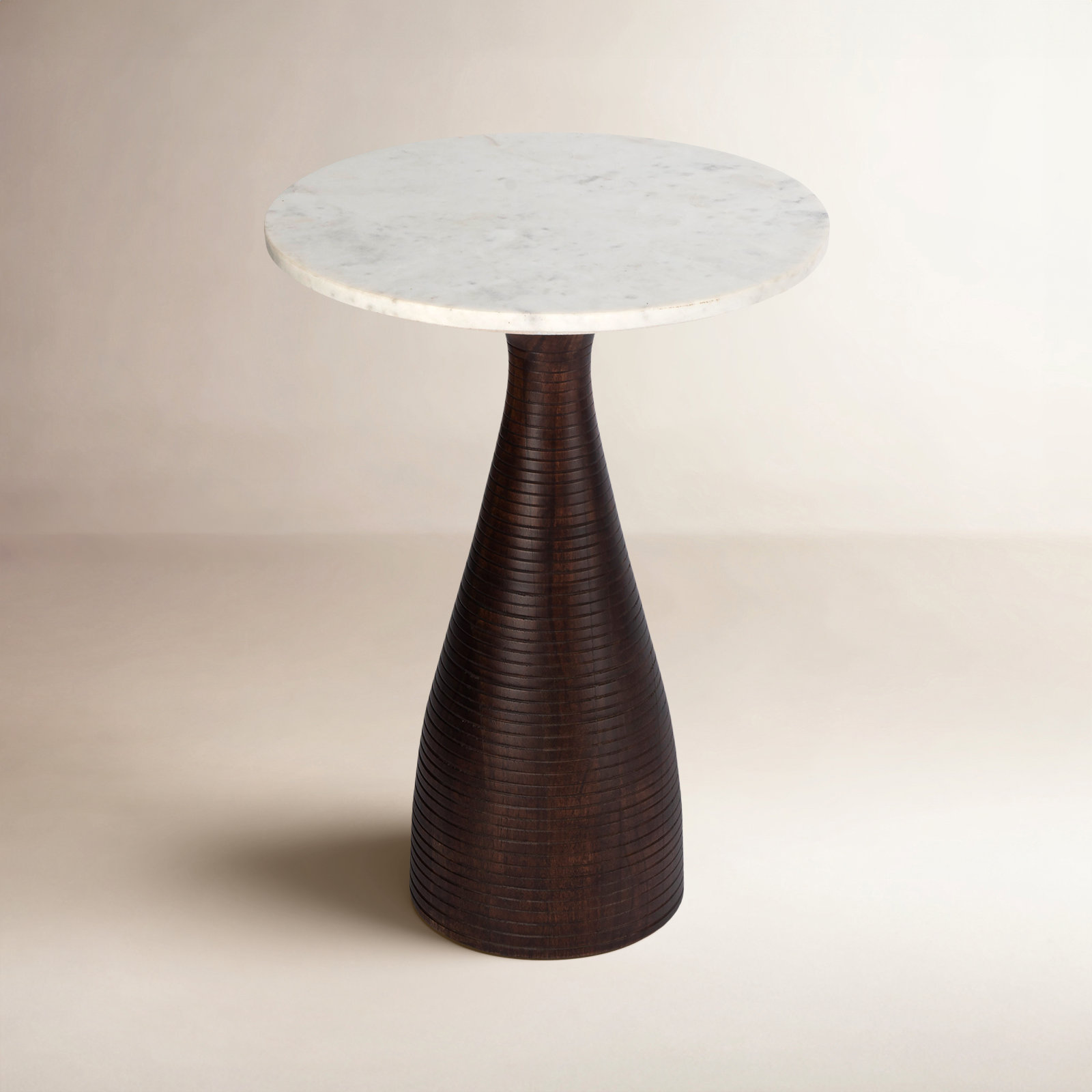 Axelle 16" Genuine Marble End Table