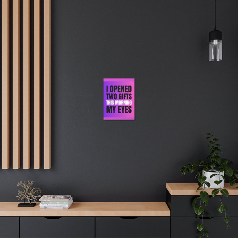 Décoration murale inspirante «Morning s My Eyes Motivation»