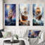 «Pirate Oceans Embrace», 3 pièces sur toile-1412051710-1412051681