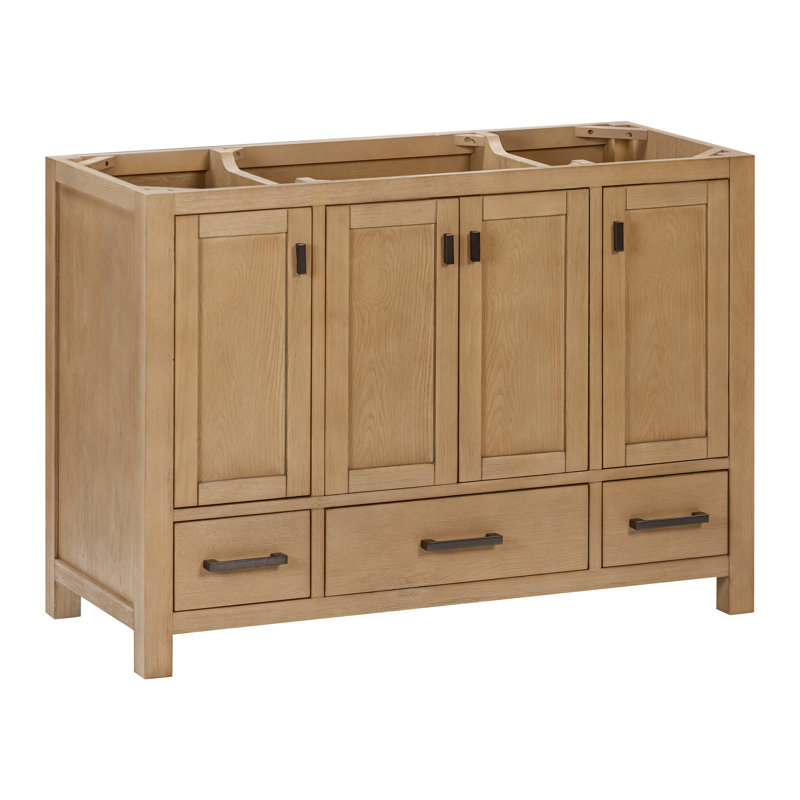 Modero 48" Brushed Oak Single Bathroom Vanity Base