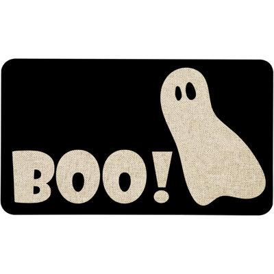Tapis de porte d'Halloween 30 po x 17 po Paillasson Boo
