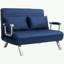 Canapé-lit convertible, dossier réglable à 5 positions, fauteuil avec coussins et canapé-lit de loisirs, gris-932554307
