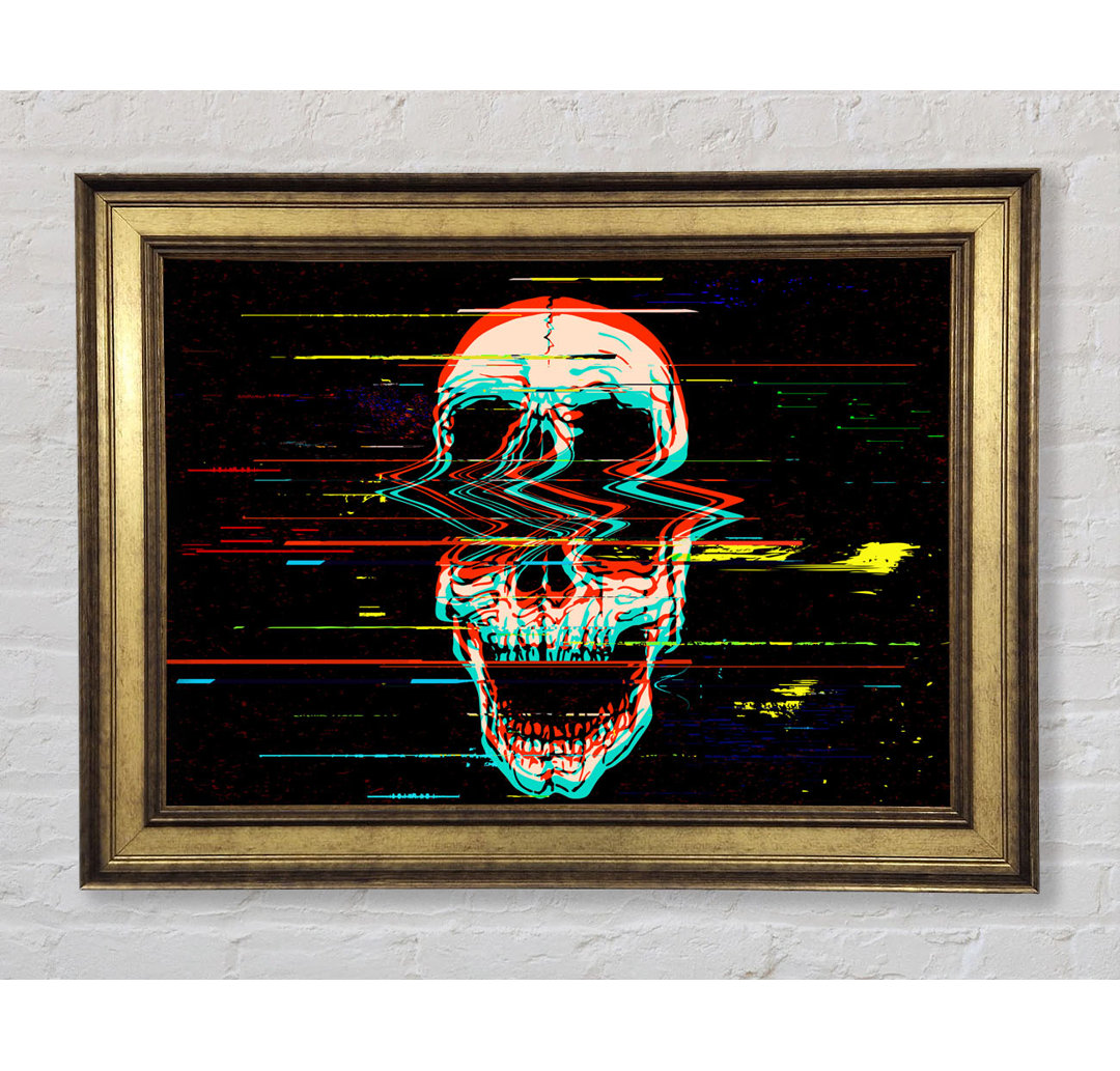 Waves Through a Skull - Einzelne Bilderrahmen Kunstdrucke