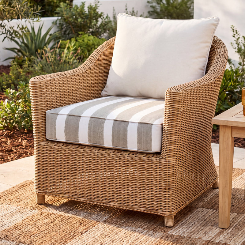 Gia Outdoor 5 " Lounge Chair Seat Cushion, 22.5" W x 22.5" D
