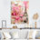 «Pink Blossoming Spring in Paris Vintage Collage I», reproduction sur toile