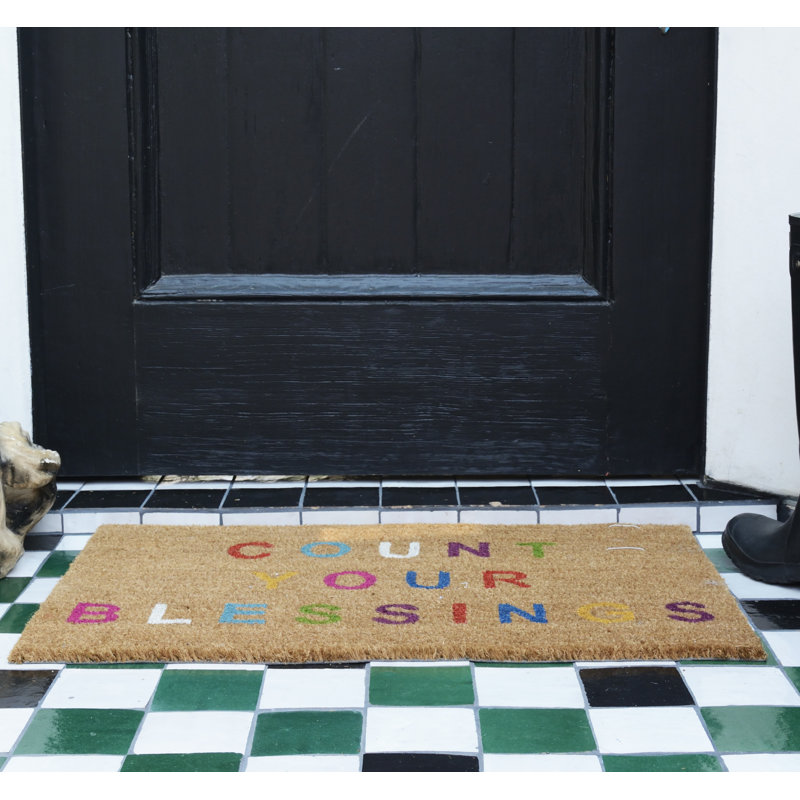 Aloha Performance Indoor / Outdoor Rug, Brown/Blue/Purple