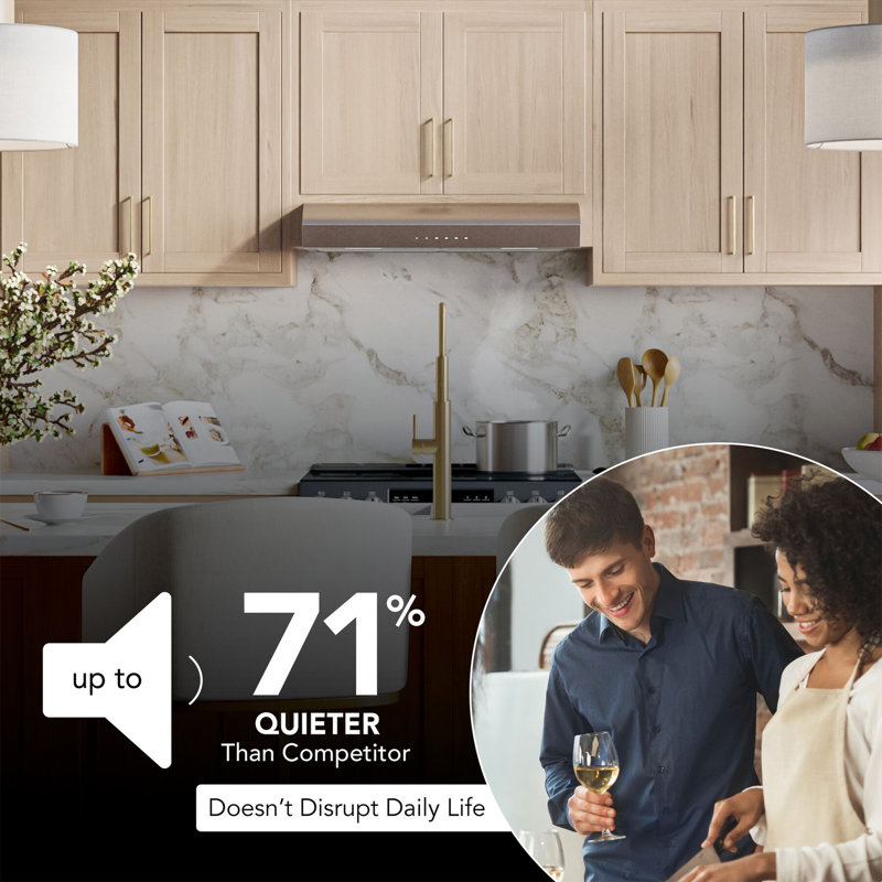 Hotte de cuisine Broan-NuTone 30 po sous armoire, certifiée ENERGY STAR, débit d'air maximal de 490 pi³/min