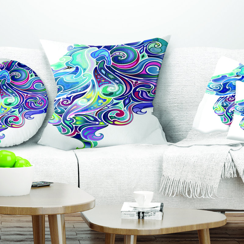 Oreiller D'art Abstrait Lion Animal