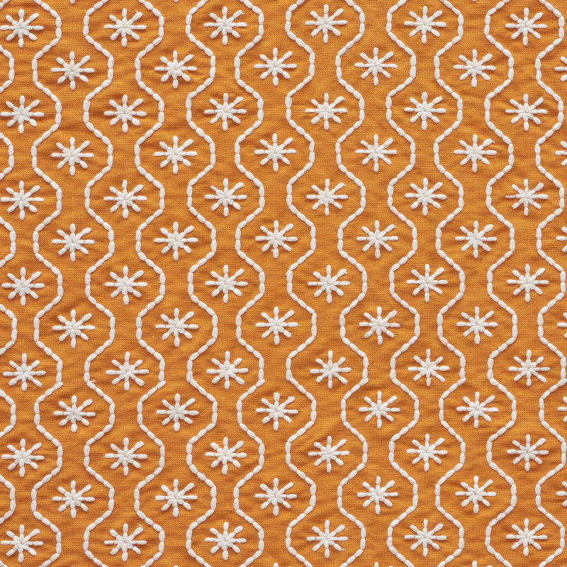 Gigi Embroidery Fabric, Orange
