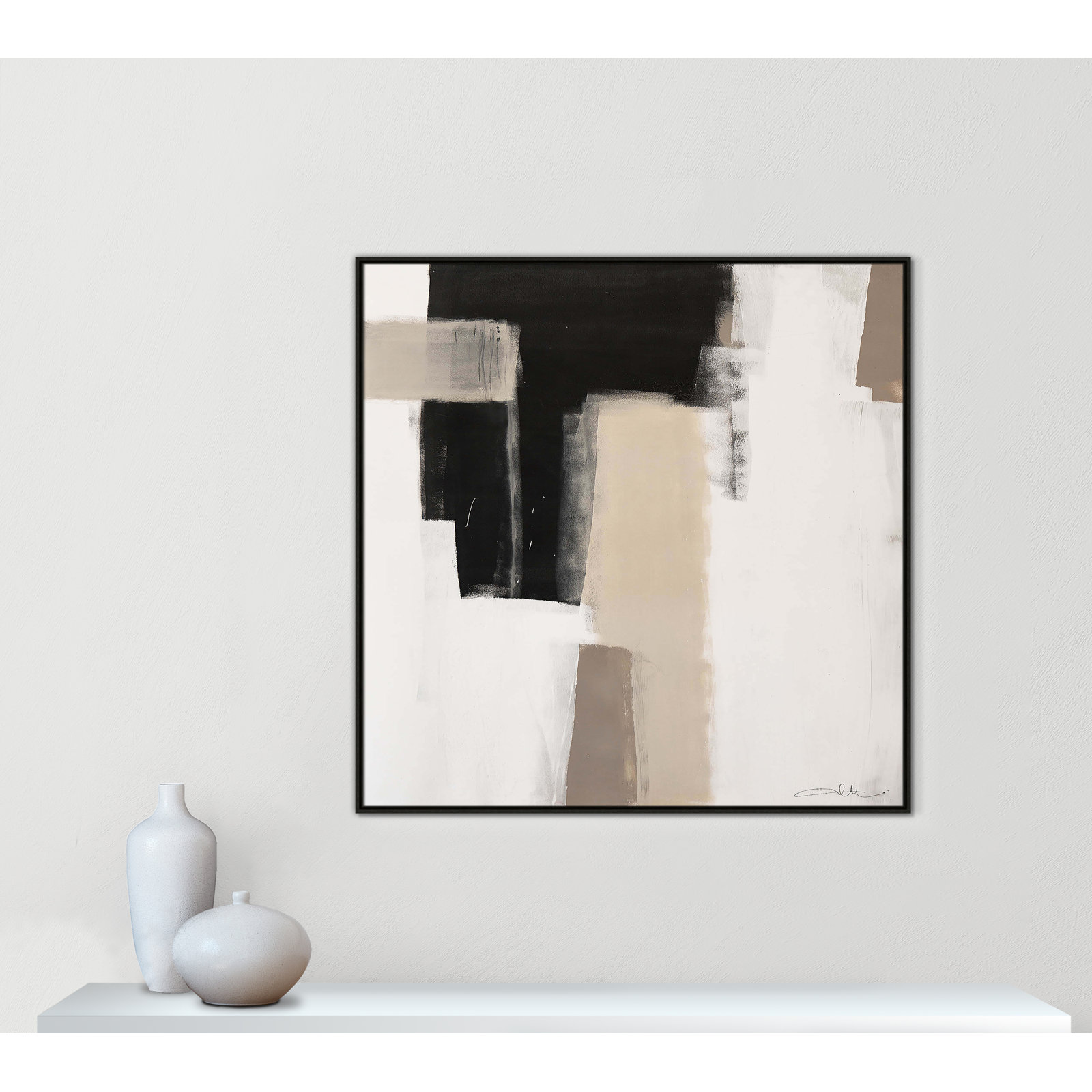 Earth Scapes I Print, Espresso Floater Framed, 46.5" H x 46.5" W x 2" D