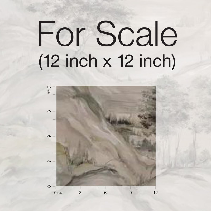 Ronald Redding 11.19' L x 75.75" W Wall Mural, Taupe/Black