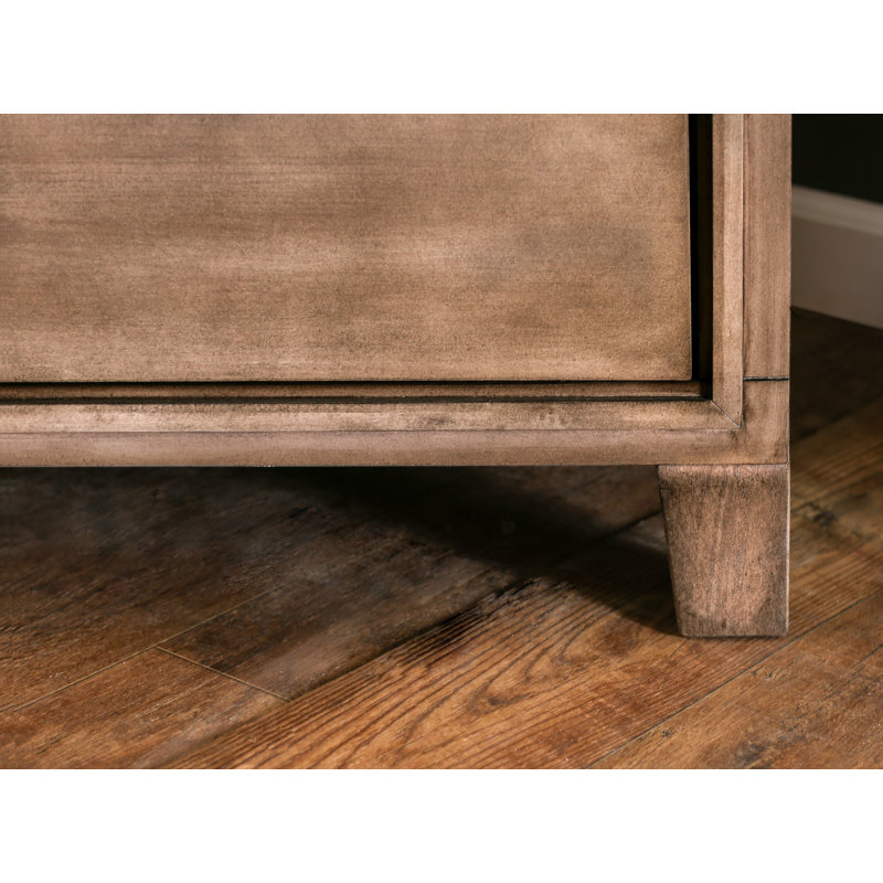 Commode 5 tiroirs Carpino, Gris