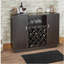 Hazen Espresso Finish Wine Cabinet